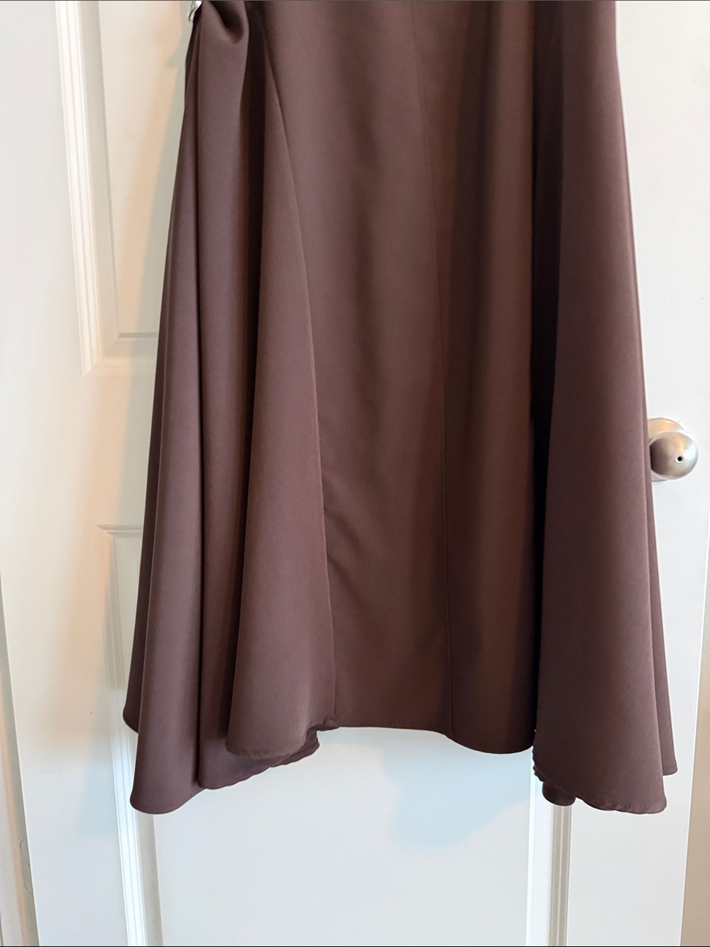Commense Asymmetrical Neck Cap Sleeve Maxi Dress - Picture 11 of 13